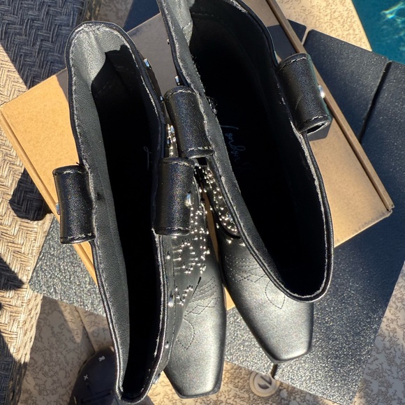NWT London Rag Western Black Studded Boots! Hey Cowgirl!! - Picture 15 of 16
